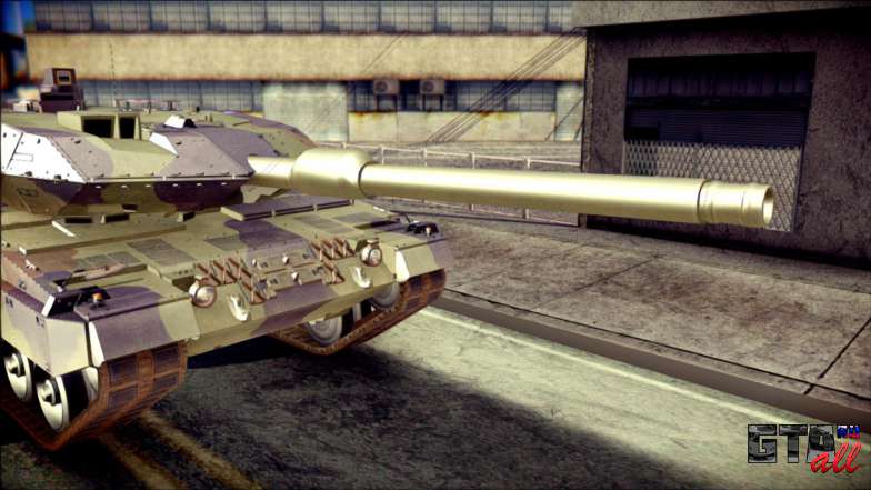 Leopard 2A6 для GTA San Andreas главное орудие