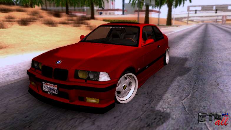 BMW M3 E36 Stance для GTA San Andeas вид спереди