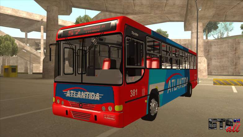 Marcopolo Torino G6 Linea 57 Atlantida для GTA San Andreas вид спереди