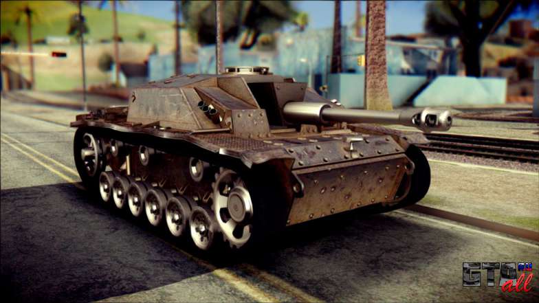 StuG III Ausf. G для GTA San Andreas вид спереди