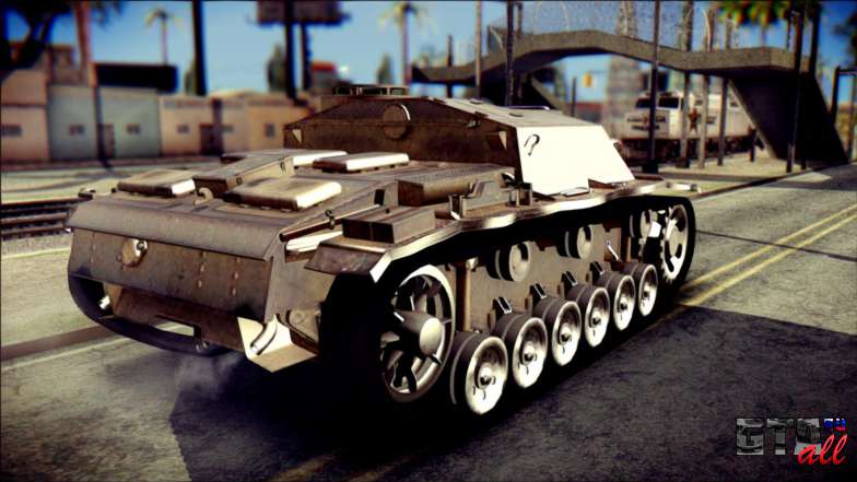 StuG III Ausf. G для GTA San Andreas вид сзади