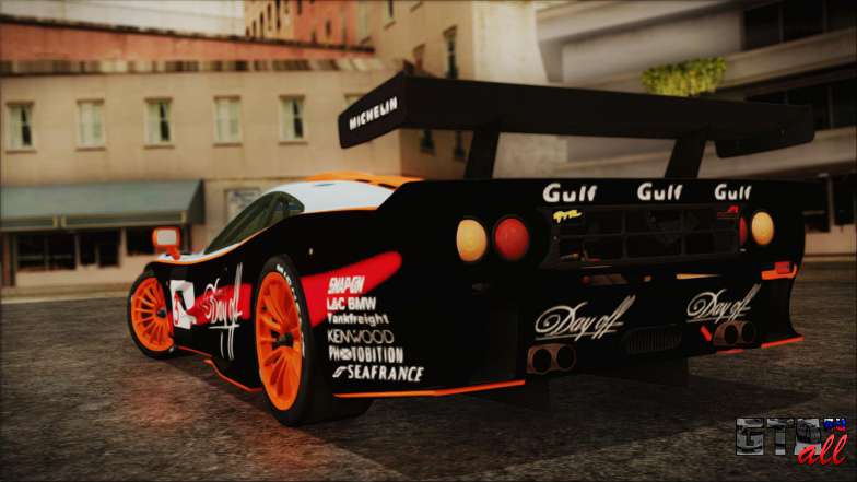 McLaren F1 GTR 1998 для GTA San Andreas вид сзади