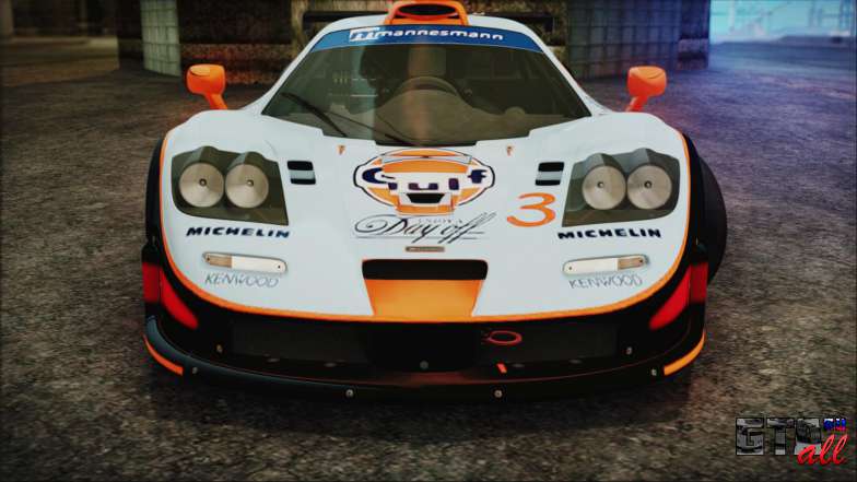 McLaren F1 GTR 1998 для GTA San Andreas передняя часть