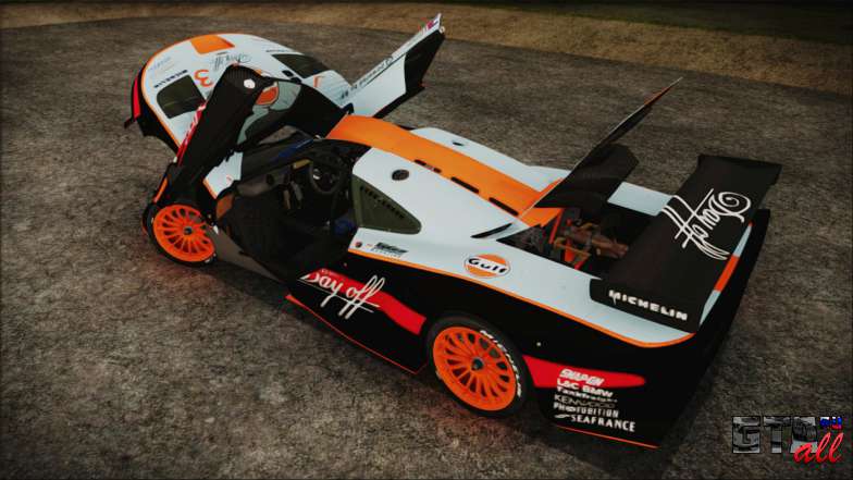 McLaren F1 GTR 1998 для GTA San Andreas вид сверху