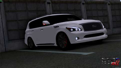 Infiniti QX56 для GTA San Andreas вид спереди