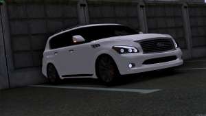 Infiniti QX56 для GTA San Andreas вид спереди