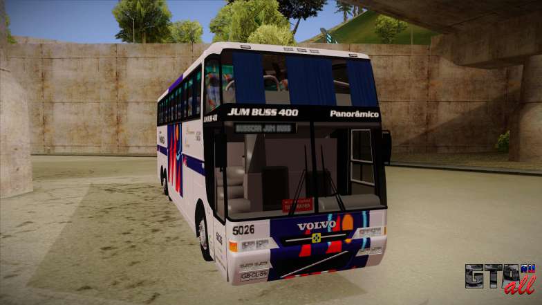 Busscar Jum Buss 400 P Volvo для GTA San Andreas передняя часть