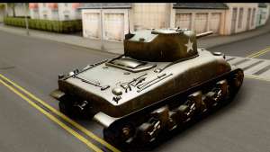 M4A1 Sherman First in Bastogne для GTA San Andreas вид сзади