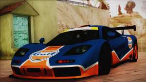 McLaren F1 GTR 1996 Gulf (GoodWood 2008) для GTA San Andreas вид спереди