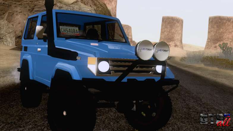 Toyota Fj70 4x4 2008 для GTA San Andreas вид спереди