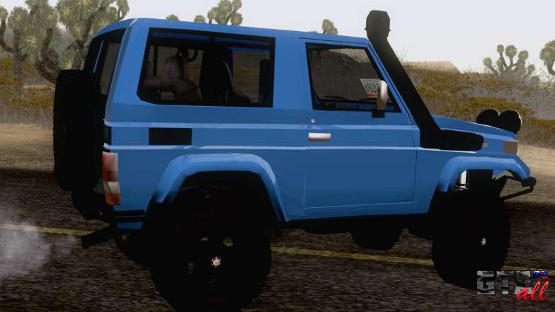 Toyota Fj70 4x4 2008 для GTA San Andreas вид сбоку