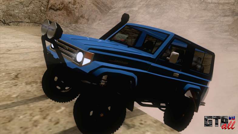 Toyota Fj70 4x4 2008 для GTA San Andreas передняя часть