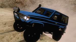 Toyota Fj70 4x4 2008 для GTA San Andreas передняя часть