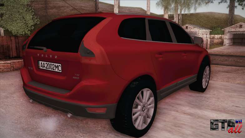 Volvo XC60 2009 для GTA San Andreas вид сзади