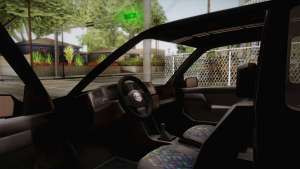 Volkswagen Golf Mk3 Blyatmobile для GTA San Andreas изнутри