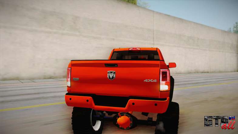 Dodge Ram 2500 Lifted Edition для GTA San Andreas багажник