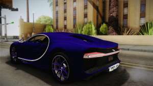 Bugatti Chiron 2017 v2.0 для GTA San Andreas вид сзади