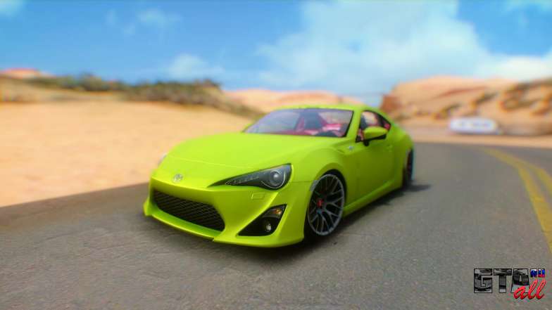 Toyota GT86 2015 Stance для GTA San Andreas вид спереди