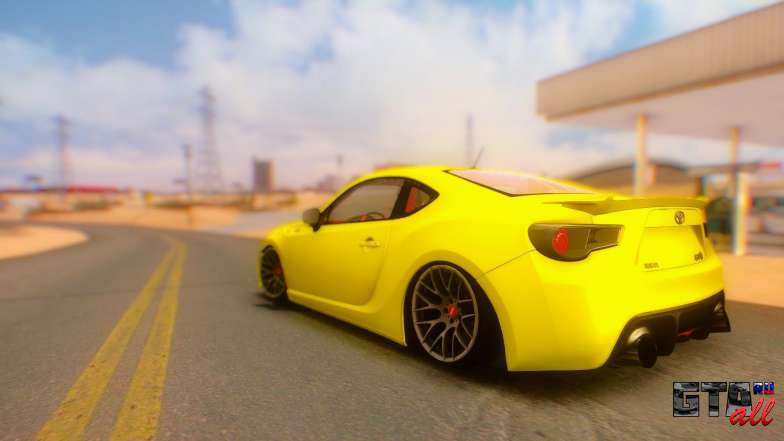 Toyota GT86 2015 Stance для GTA San Andreas вид сзади