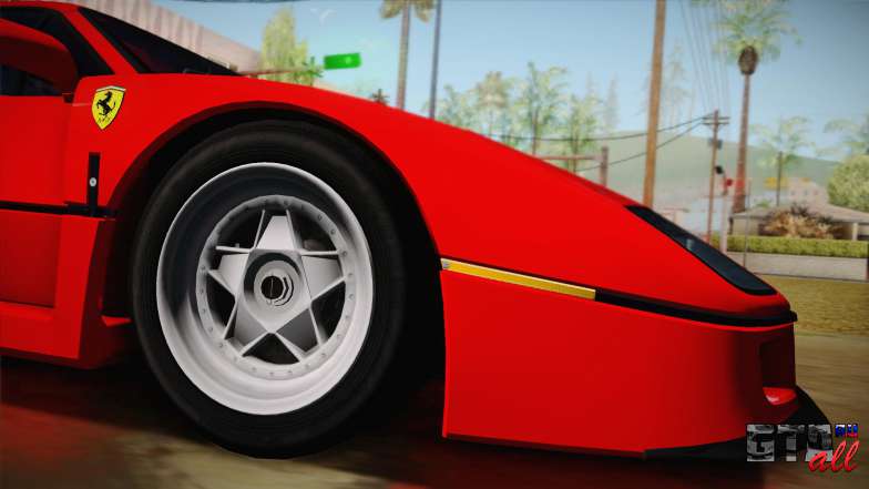 Ferrari F40 (US-Spec) 1989 HQLM для GTA San Andreas передняя часть