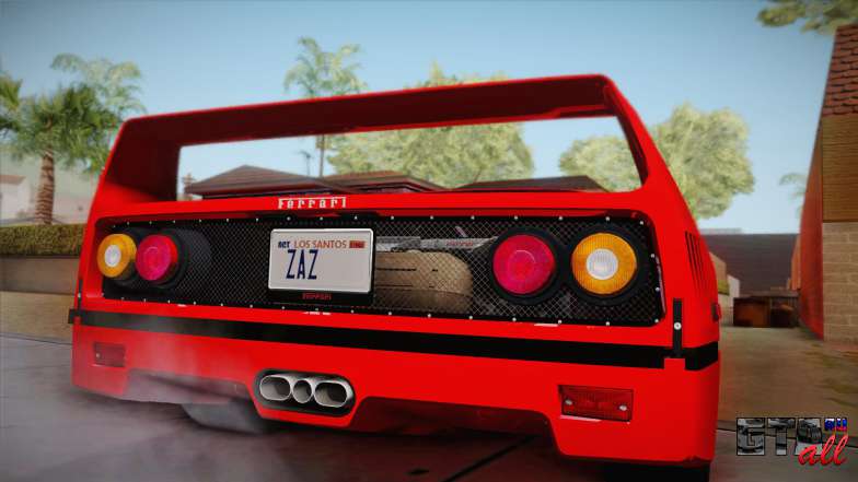 Ferrari F40 (US-Spec) 1989 HQLM для GTA San Andreas задняя часть