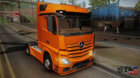 Mercedes-Benz Actros Mp4 4x2 v2.0 Steamspace для GTA San Andreas общий вид