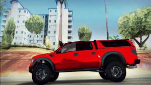 Ford F150 Raptor Long V12 для GTA San Andreas вид сбоку