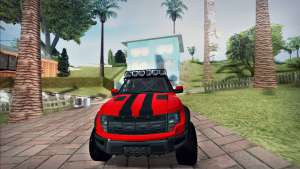 Ford F150 Raptor Long V12 для GTA San Andreas передняя часть