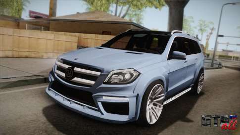 Mercedes-Benz GL63 Brabus для GTA San Andreas вид спереди