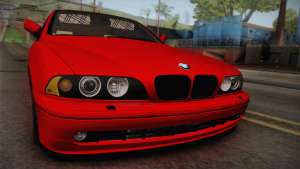 BMW 530d E39 Red Black для GTA San Andreas передняя часть