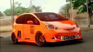 Honda Fit 2009 Rocket Bunny для GTA San Andreas вид спереди