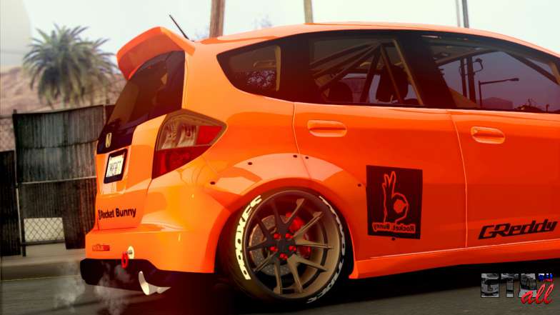 Honda Fit 2009 Rocket Bunny для GTA San Andreas задние колеса