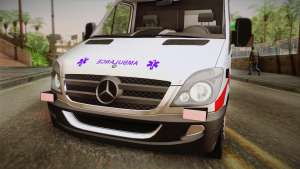 Mercedes-Benz Sprinter 2012 SA EMS Alliance для GTA San Andreas бампер