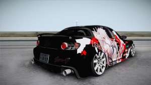 Mazda RX-8 VIP Stance Shimakaze Itasha  для GTA San Andreas вид сзади