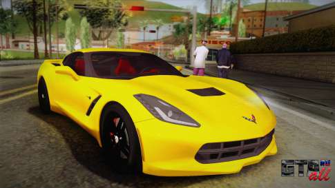 Chevrolet Corvette Stingray 2015 для GTA San Andreas вид спереди