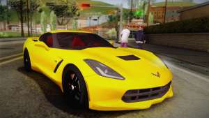 Chevrolet Corvette Stingray 2015 для GTA San Andreas вид спереди