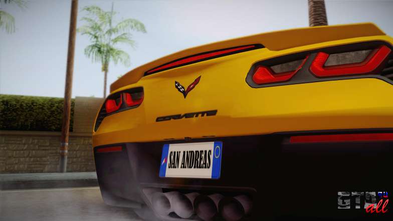 Chevrolet Corvette Stingray 2015 для GTA San Andreas задние фары