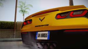 Chevrolet Corvette Stingray 2015 для GTA San Andreas задние фары