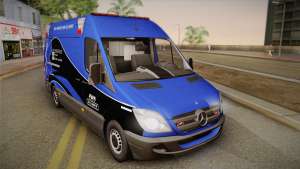 Mercedes-Benz Sprinter 2012 Midwest Ambulance для GTA San Andreas вид спереди