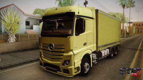 Mercedes-Benz Actros Mp4 v2.0 Tandem Big для GTA San Andreas вид спереди