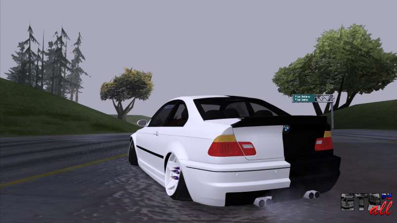 BMW E46 Good and Evil для GTA San Andreas вид сзади