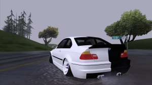 BMW E46 Good and Evil для GTA San Andreas вид сзади