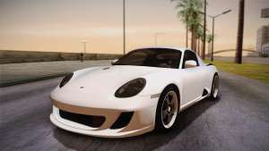 Ruf RK Coupe (987) 2007 HQLM для GTA San Andreas вид спереди