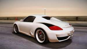 Ruf RK Coupe (987) 2007 HQLM для GTA San Andreas вид сзади