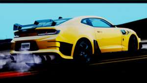 Chevrolet Camaro SS 2016 Bumblebee TF 5 для GTA San Andreas вид сзади