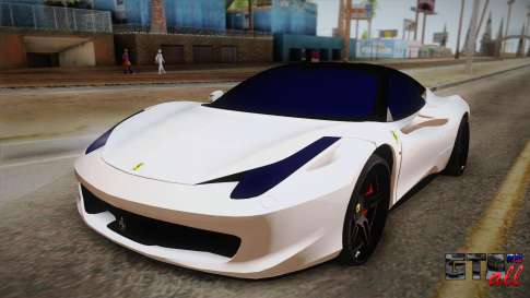 Ferrari 458 Italia для GTA San Andreas вид спереди