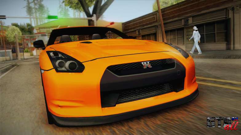 Nissan GT-R R35 для GTA San Andreas капот