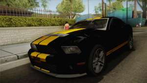 Ford Mustang GT500 для GTA San Andreas вид спереди