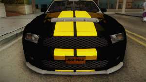 Ford Mustang GT500 для GTA San Andreas передняя часть