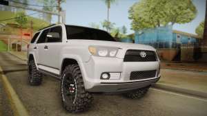 Toyota 4runner 2010 для GTA San Andreas вид спереди